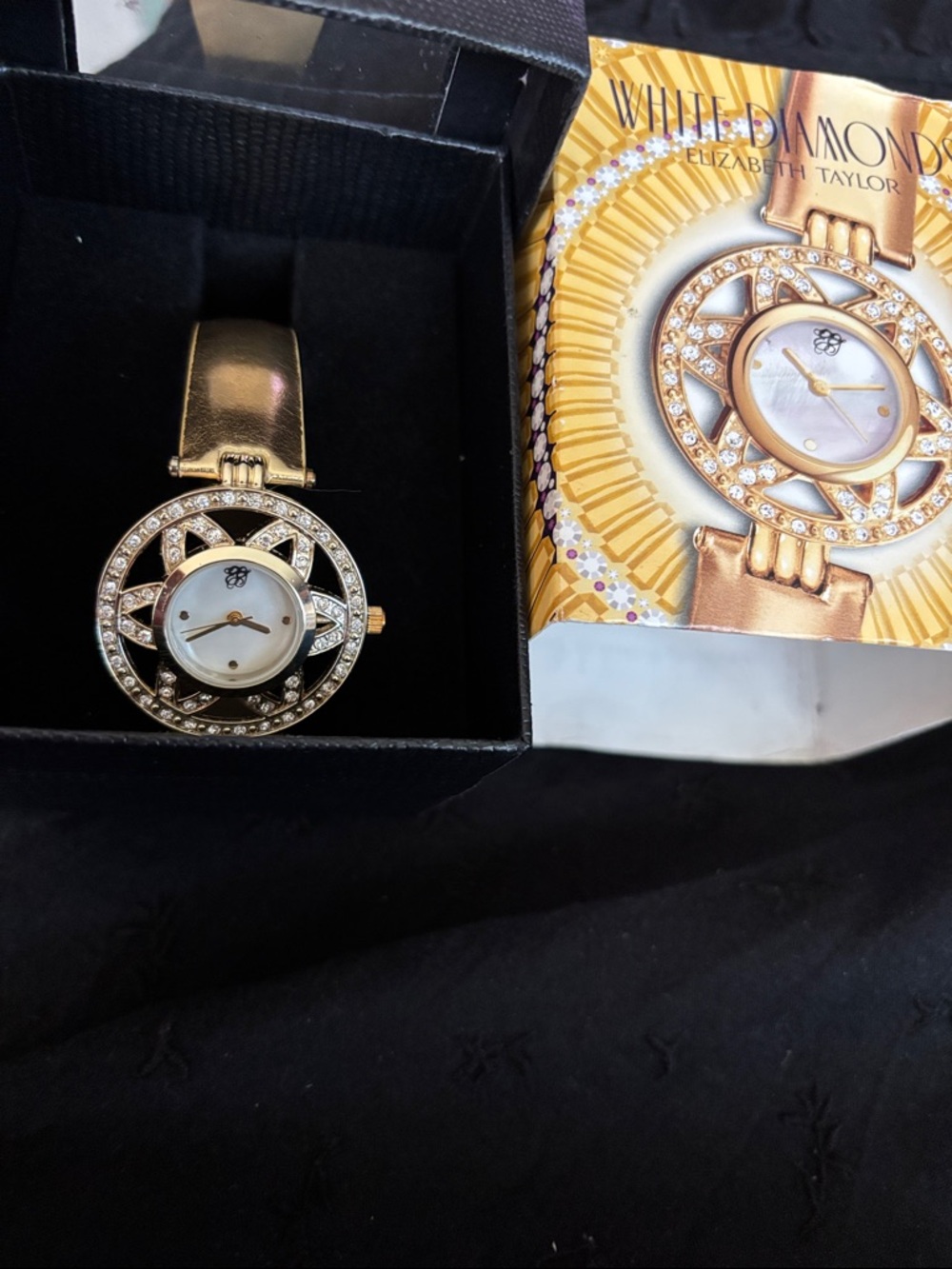 White Diamonds Gold-Tone Crystal Accent Women's Watch